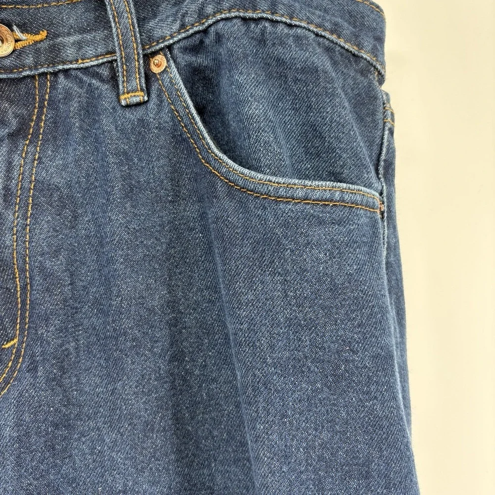 Vintage Rocawear Jeans 33x30 Dark Wash Baggy Loose Y2K Skater Hip Hop Streetwear